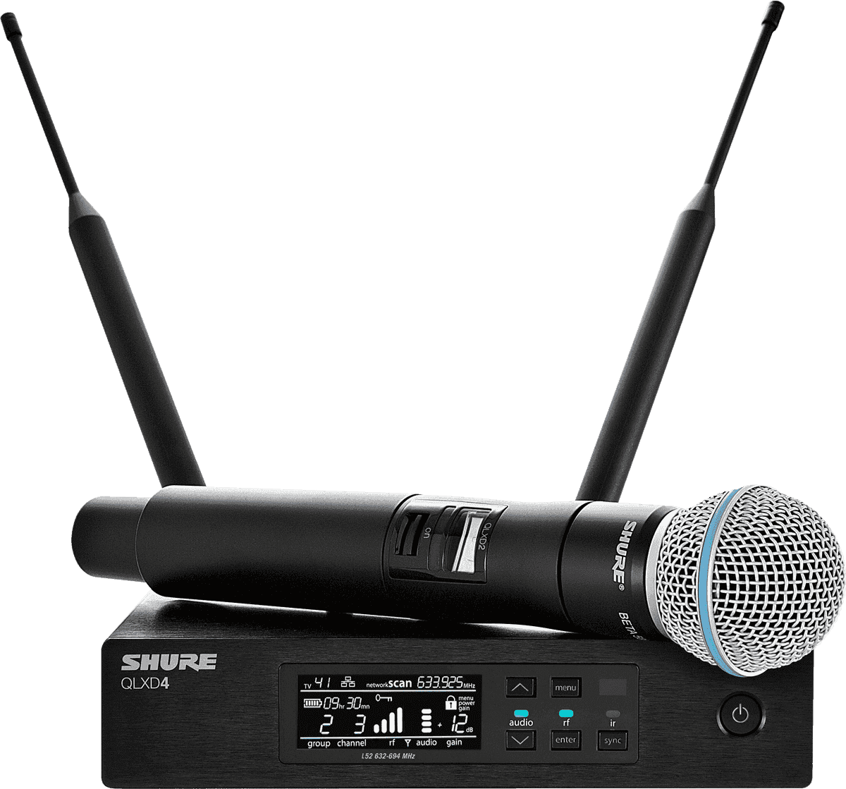 Shure QLXD24-B58-L52 - syst hf simple main beta58