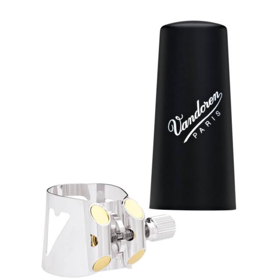 Vandoren Optimum LC03P Ligature avec couvre-bec plastique pour clarinette alto