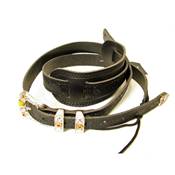 --- DISCONTINUE ---Gretsch Vintage LEATHER Guitar STRAP black
