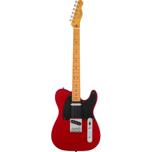 --- DISCONTINUE ---40th Anniversary Telecaster, Vintage Edition, Maple Fingerboard, Black Anodized Pickguard, Satin Dakota Red
