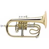 Antoine Courtois 156R - Bugle Sib 4 pistons cuivre rose verni avec étui