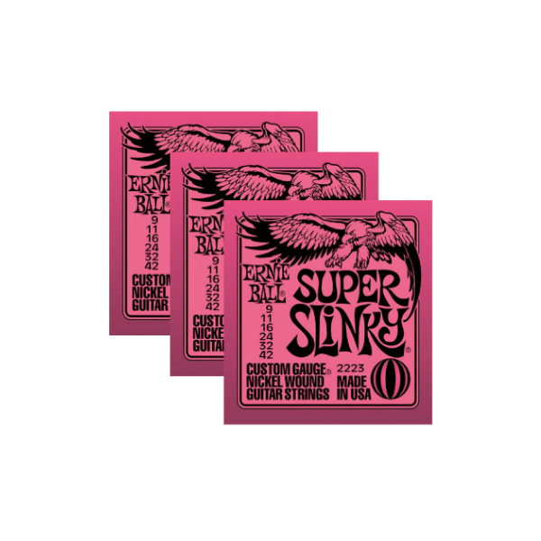 Ernie Ball 3 x Jeux de cordes electrique 2223 - 09-42