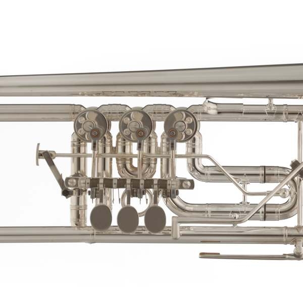 SCHERZER J. 8228 - Trompette Sib à palettes argentée