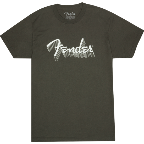 Fender Reflective Ink T-Shirt, Charcoal, XL