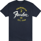 Fender Baja Blue T-Shirt, Blue, M