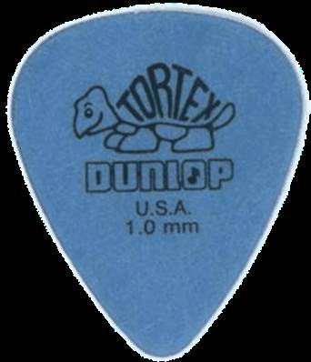 --- DISCONTINUE ---Médiator Dunlop Tortex USA 1.0 mm Bleu