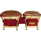 Pearl BONGOS 7 9 BIG BELLY HAVANA RED TIGER STRIPE
