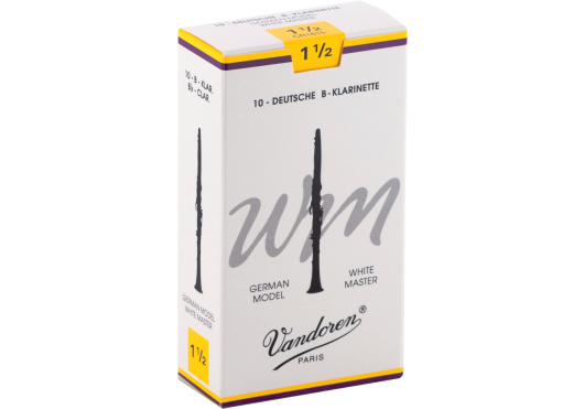 Vandoren CR1615 - White Master force 1,5 - anches clarinette Sib Allemande - boite de 10