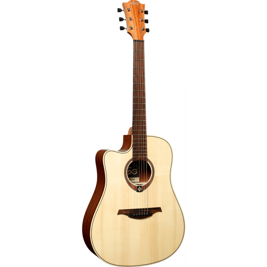 guitare electro-acoustique lag lefty dreadnought cutaway electro