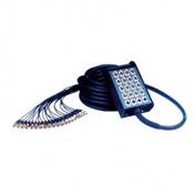 --- DISCONTINUE ---Yellow Cable H106-30 - Cable Audio Boitiers de Scene 24 XLR Mâle/4 XLR Femelle 30m