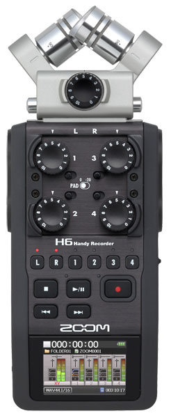 --- DISCONTINUE ---Zoom H6 - Enregistreur Portable Stéréo 6 Pistes