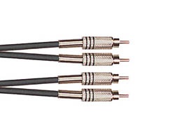 Yellow Cable K04-1 - Cable Audio Mixte 2 RCA Mâle/2 RCA Mâle 1m