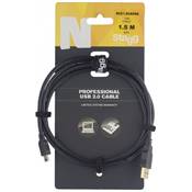 Stagg NCC1,5UAUNA - Câble Ordinateur Mini-USB A / USB A - 1,5M