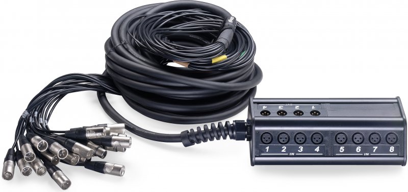 Stagg NSB-15/16X4XR - Boitier multicâbles 16 XLR Fem / 4 XLR Mal - 15M