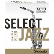 D'Addario Select jazz filed force 3 Medium - boîte de 10 anches pour saxophone alto