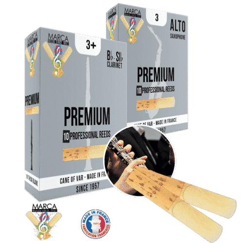 MARCA PREMIUM force 4 - Anches clarinette Sib - boite de 10