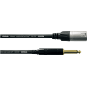 Cordial CCM7.5MP - câble audio xlr mâle - jack mono 7,5 m