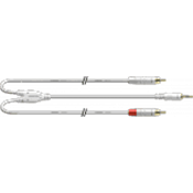 --- DISCONTINUE ---Cordial CFY3WCC-LONG-SNOW - mini-jack / rca - 3m y long blanc