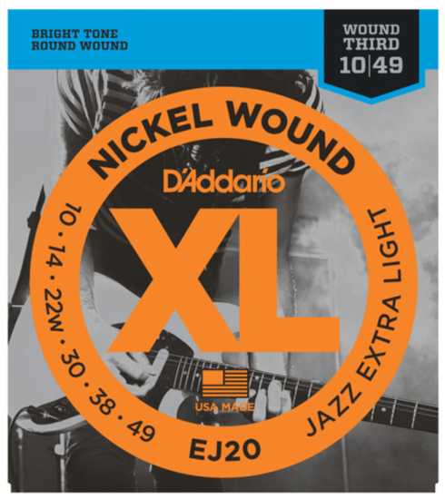 Cordes Guitar Electrique D'Addario 10-49 EJ-20