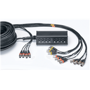 Cordial CYB12-4C - boitier scène 12 in 4 out câble xlr mâle 30m