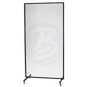 BERGERAULT EP2X100 - Cloison de protection transparente mobile sur roulettes 2m x 1 m