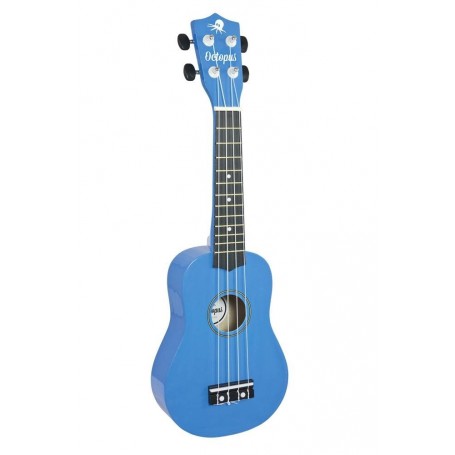 Fuzeau 71176 - ukulele octopus soprano bleu foncé avec housse