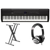 Yamaha P515B - Pack Piano numrique noir avec stand et casque