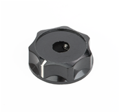 Deluxe Jazz Bass Lower Concentric Knob, Black