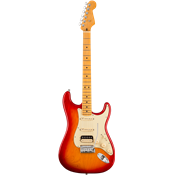 Fender American ULTRA Stratocaster HSS maple Plasma Red Busrt - guitare electrique