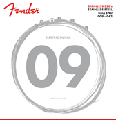 Stainless 350's Guitar Strings, Stainless Steel, Ball End, 350L Gauges .009-.042, (6)