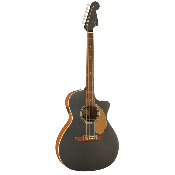 Fender Newporter Player- Guitare électro-acoustique Charcoal Frost Metallic Edition Limitée
