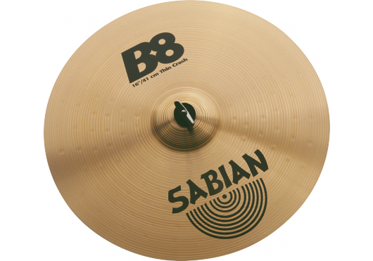Sabian 41606 - Cymbale crash B8 16'' thin