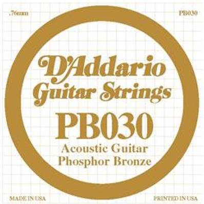 D'Addario Corde guitare folk. 030