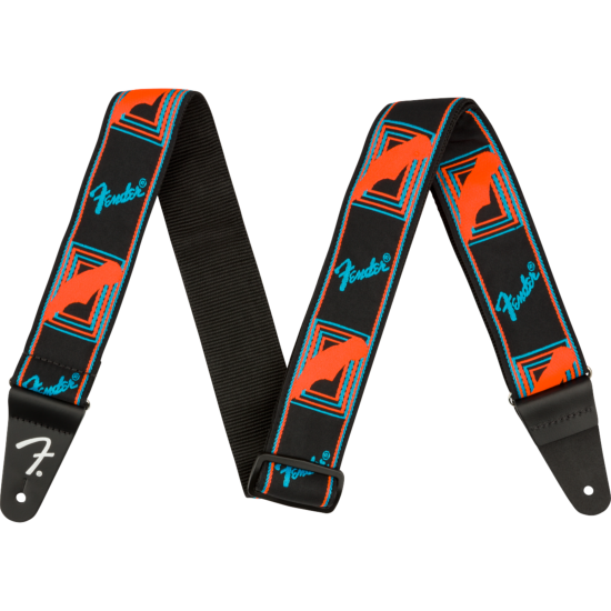 Fender Sangle 2'' Neon Monogrammed Blue/Orange