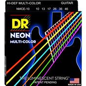 Cordes guitare electrique DR Hi-Def Multicolor 10-46