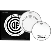 Code Drumheads Pack de Peaux dna clear standard  cc 14 dna coated
