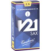 Vandoren SR8025 - V21 force 2.5 - anches saxophone soprano - boite de 10
