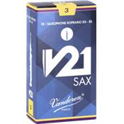 Vandoren SR803 - V21 force 3 - anches saxophone soprano - boite de 10