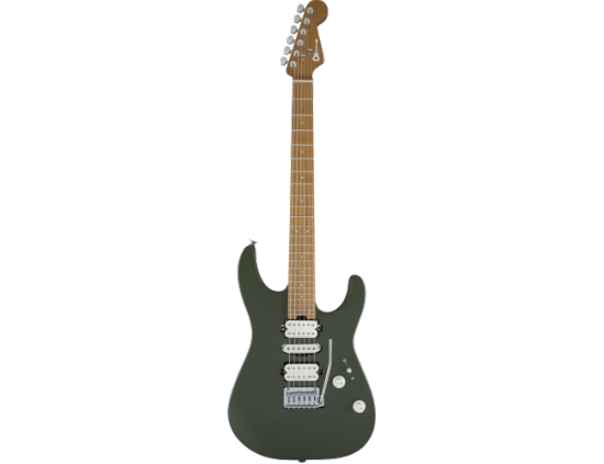 Charvel Pro Mod DK24 HSH Tremolo 2 points Matte Army Drab Caramelized Maple Fingerboard