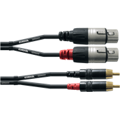 Cordial CFU3FC - câble audio double rean 2x xlr f./2x rca 1,5 m
