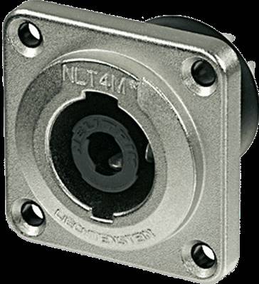 --- DISCONTINUE ---Neutrik NLT4MP - embase male 4 poles étanche ip54 speakon