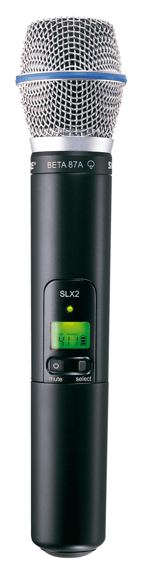--- DISCONTINUE ---Shure SLX2-BETA87A-L4 - emetteur main capsule BETA87A