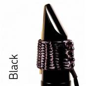 Bambù AB01 - Ligature tissée pour clarinette basse ou saxophone baryton - Noire