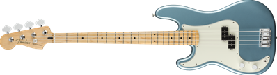 Player Precision Bass Left-Handed, Maple Fingerboard, Tidepool