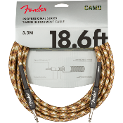 Câble Jack Fender Professionnal Serie Camo 5.5M