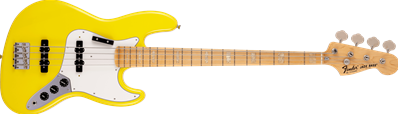 Made in Japan Limited International Color Jazz Bass, Maple Fingerboard, Monaco Yellow