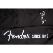 Fender Sweatshirt Zip Capuche Noir - M