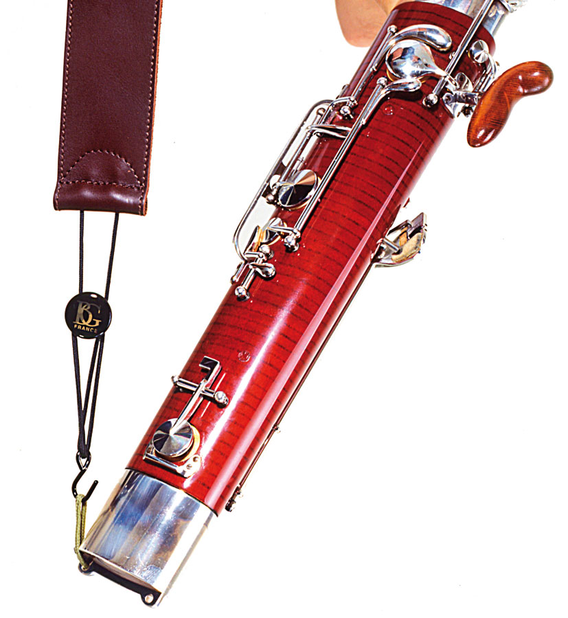 BG B05 - Sangle siège cuir et crochet métal pour basson