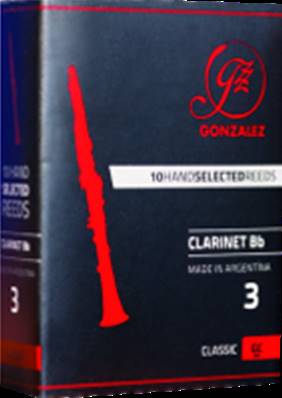 Gonzalez CLC25 - Classique force 2.5 - anches clarinette Sib - Boîte de 10 anches