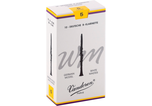 Vandoren CR165 - White Master force 5 - anches clarinette Sib Allemande - boite de 10